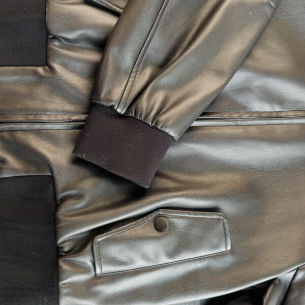 Men's Structured PU Rider Jacket——KF-J004 - 图片 5